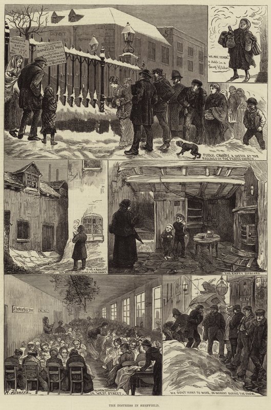 Niepokój w Sheffield autorstwa Harry Furniss