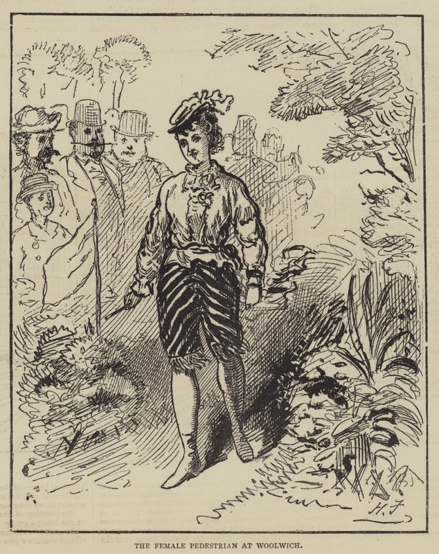 Kobieta piesza w Woolwich autorstwa Harry Furniss