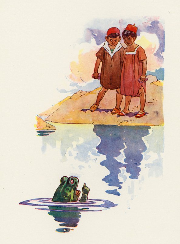 The Boys and the Frogs (kolor lito) autorstwa Harry Rountree