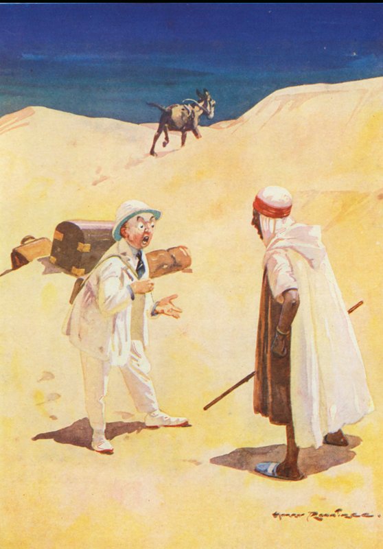 Osioł i jego cień (kolor lito) autorstwa Harry Rountree