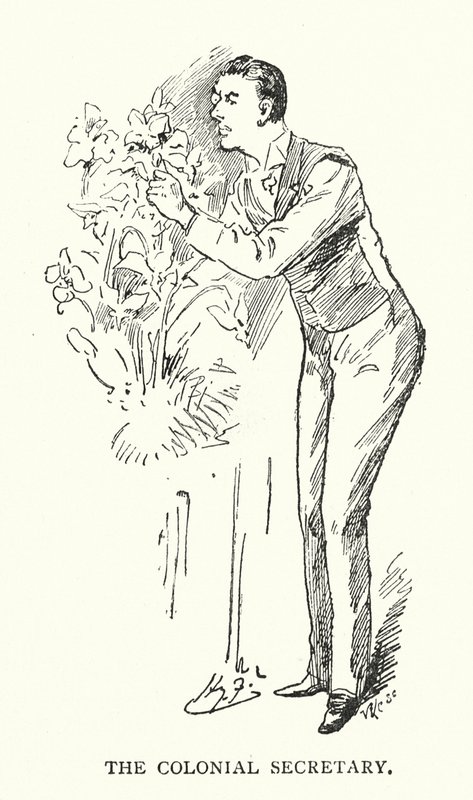 Sekretarz kolonialny (litografia) autorstwa Harry (after) Furniss