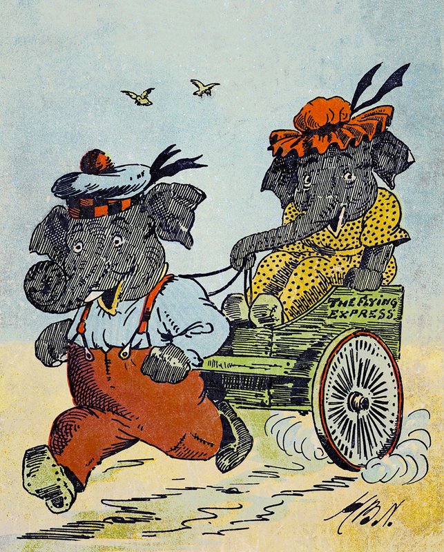 Ilustracja do Jolly Tales Jumbo (kolor lito) autorstwa Harry B Neilson