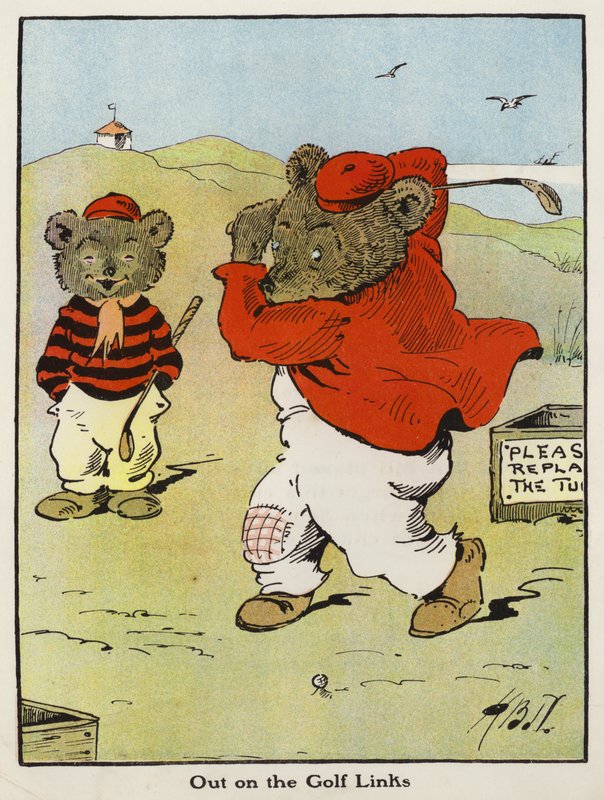 Out on the Golf Links (kolor lito) autorstwa Harry B Neilson