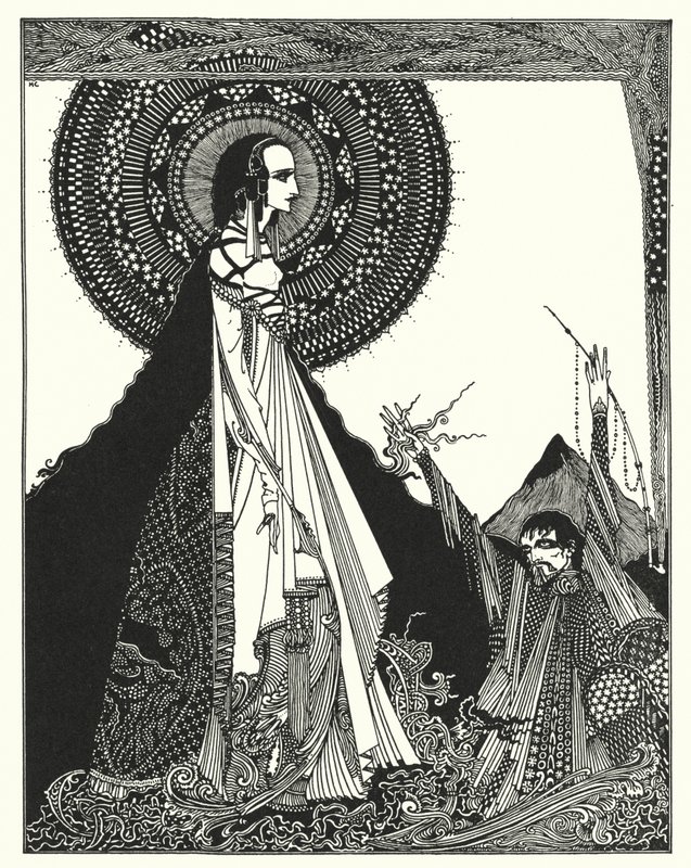 Edgar Allan Poe: Ligeia (litografia) autorstwa Harry Clarke