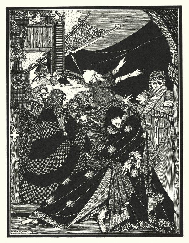 Edgar Allan Poe: MS znalezione w butelce (litografia) autorstwa Harry Clarke