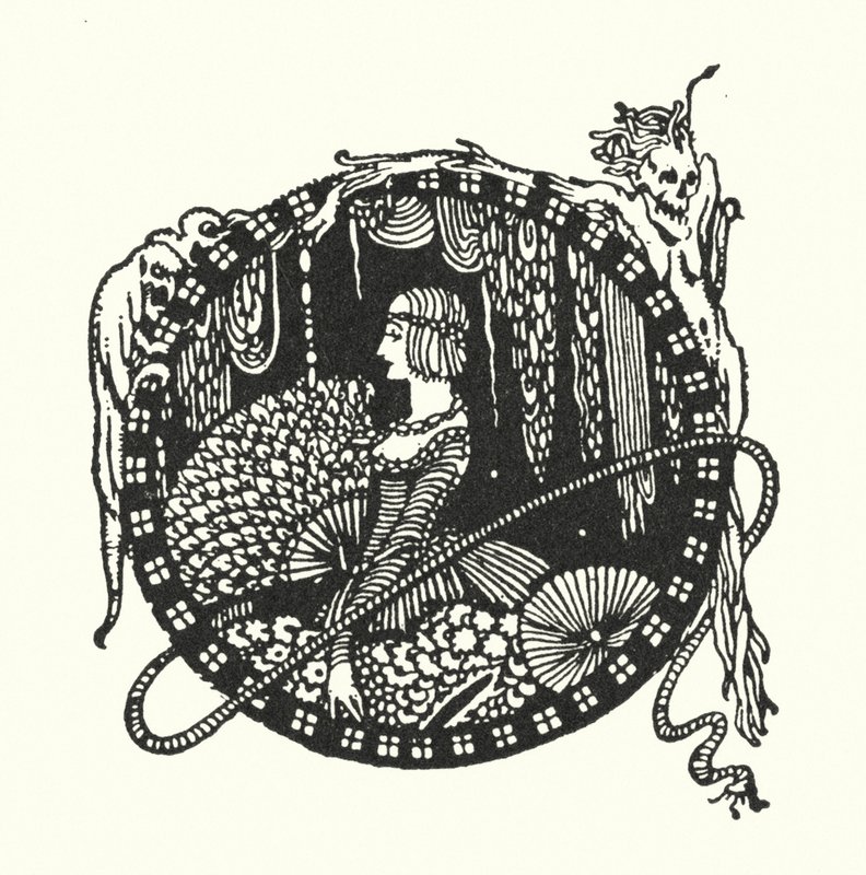 Edgar Allan Poe: Okulary (litografia) autorstwa Harry Clarke