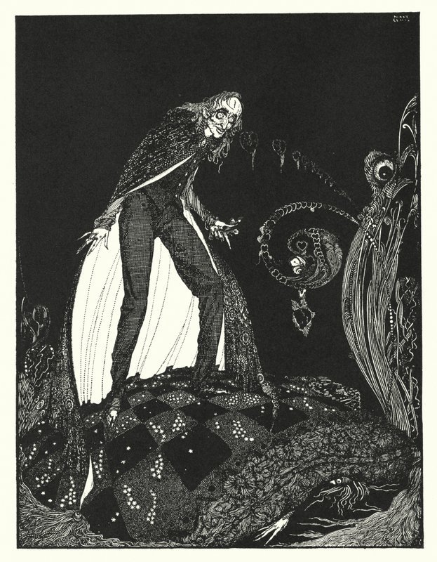 Edgar Allan Poe: The Tell-Tale Heart (litografia) autorstwa Harry Clarke