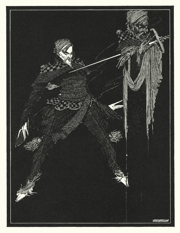 Edgar Allan Poe: William Wilson (litografia) autorstwa Harry Clarke