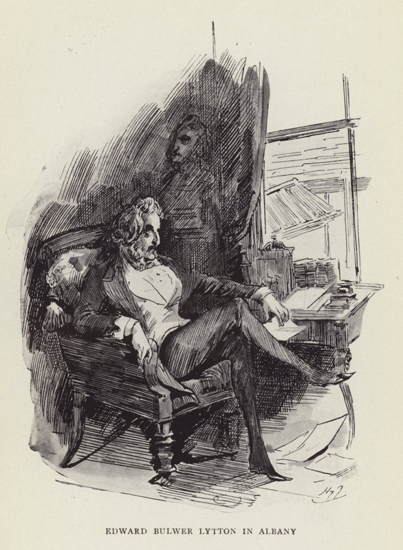 Edward Bulwer Lytton w Albany autorstwa Harry Furniss