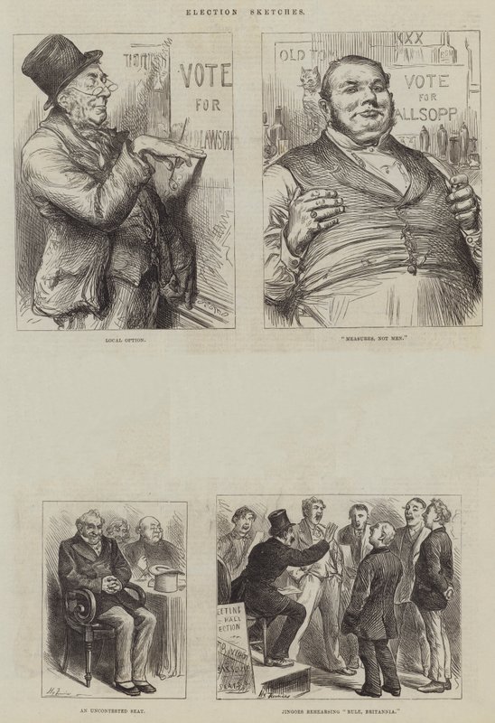Szkice wyborcze autorstwa Harry Furniss