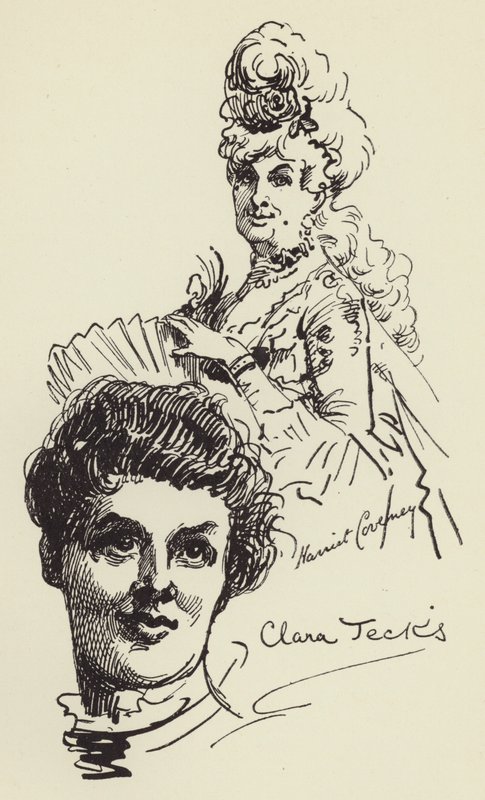 Harriet Coveney i Clara Jecks autorstwa Harry Furniss