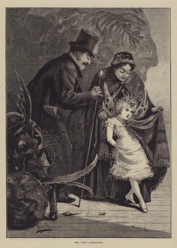 Jej pierwszy występ autorstwa Harry Furniss