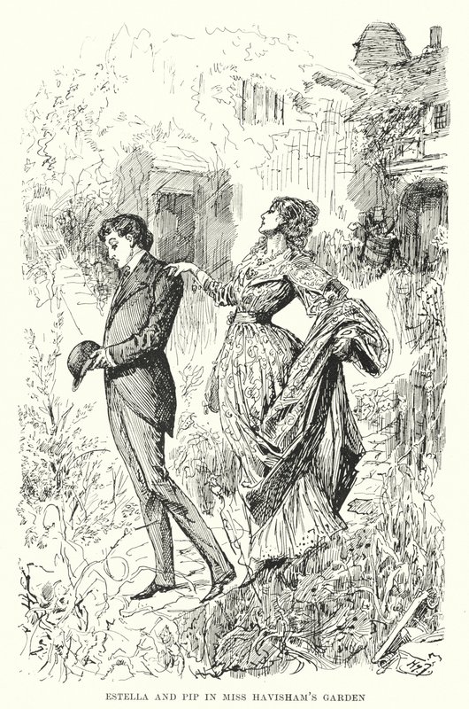 Ilustracja do wielkich oczekiwań autorstwa Charlesa Dickensa (lito) autorstwa Harry Furniss