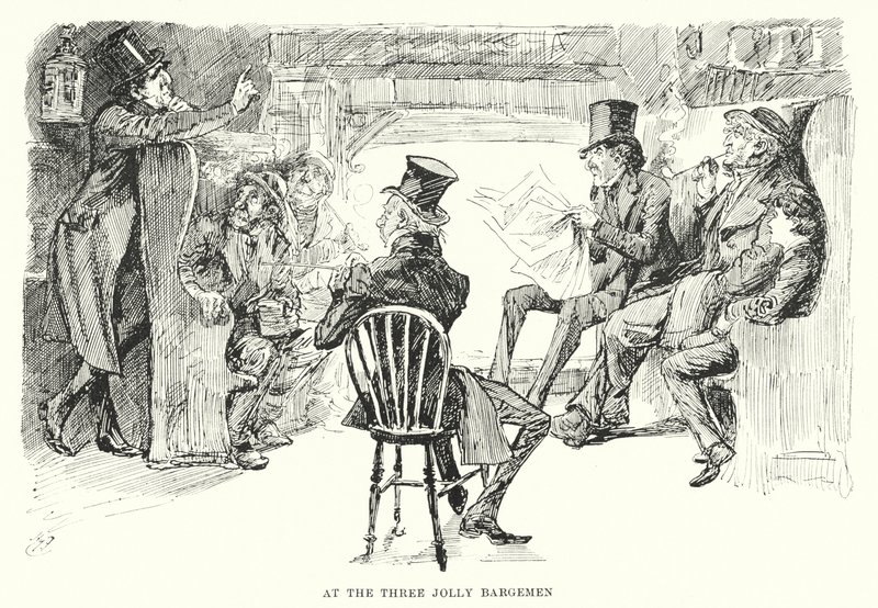 Ilustracja do wielkich oczekiwań autorstwa Charlesa Dickensa (lito) autorstwa Harry Furniss