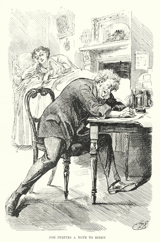 Ilustracja do wielkich oczekiwań autorstwa Charlesa Dickensa (lito) autorstwa Harry Furniss