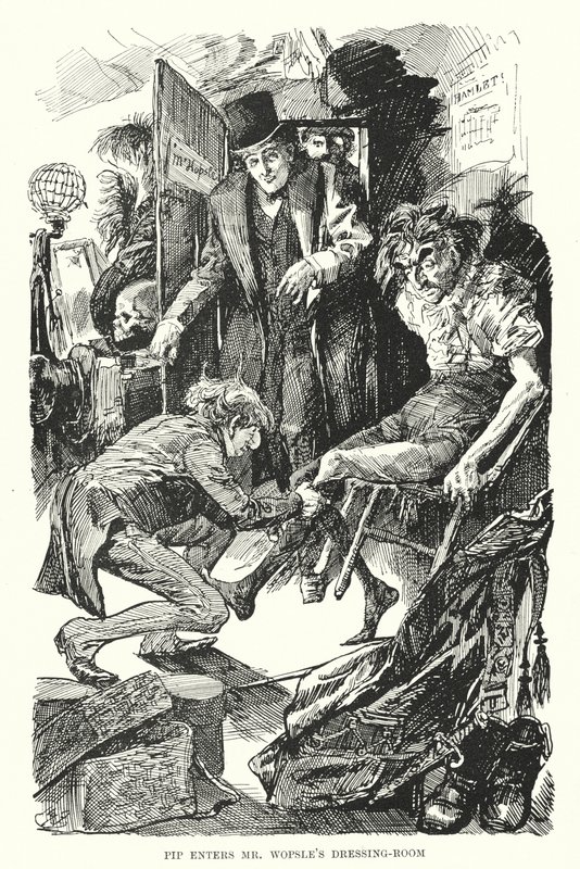 Ilustracja do wielkich oczekiwań autorstwa Charlesa Dickensa (lito) autorstwa Harry Furniss