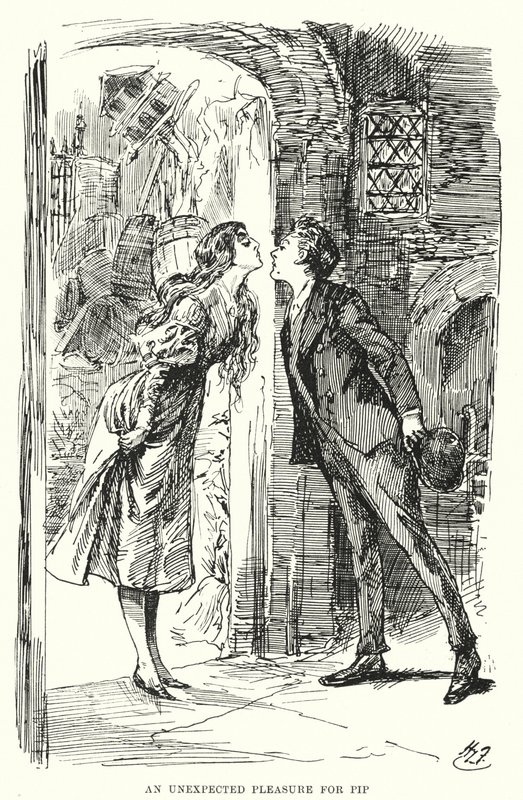 Ilustracja do wielkich oczekiwań autorstwa Charlesa Dickensa (lito) autorstwa Harry Furniss