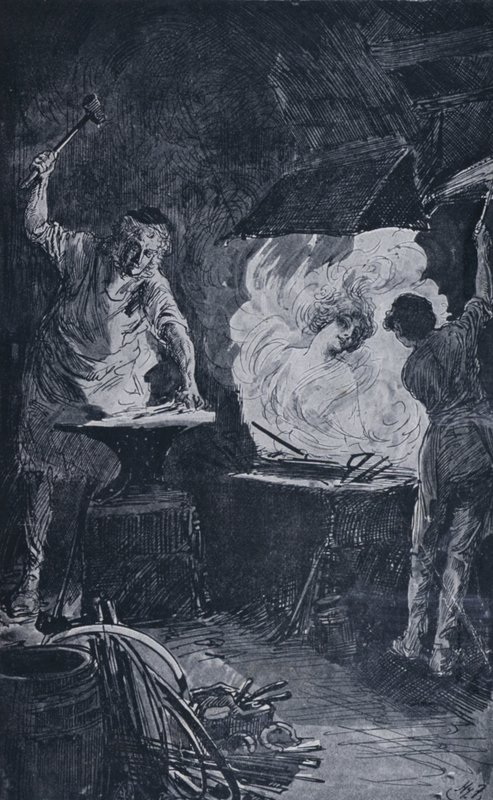 Ilustracja do wielkich oczekiwań autorstwa Charlesa Dickensa (lito) autorstwa Harry Furniss