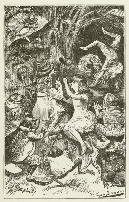 Ilustracja do Sylvie i Bruno autorstwa Lewisa Carrolla autorstwa Harry Furniss