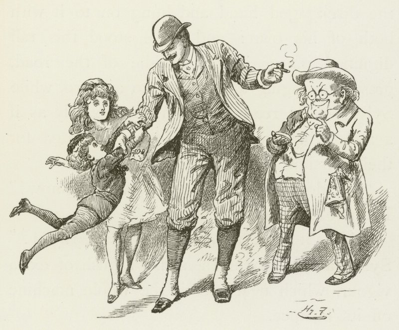 Ilustracja do Sylvie i Bruno autorstwa Lewisa Carrolla autorstwa Harry Furniss