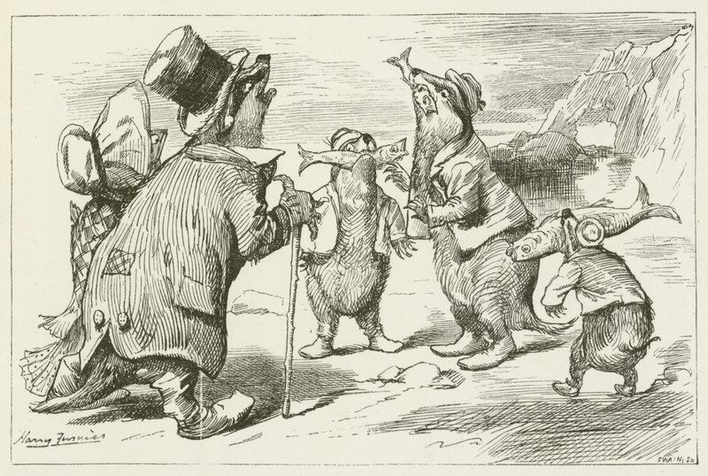 Ilustracja do Sylvie i Bruno autorstwa Lewisa Carrolla autorstwa Harry Furniss