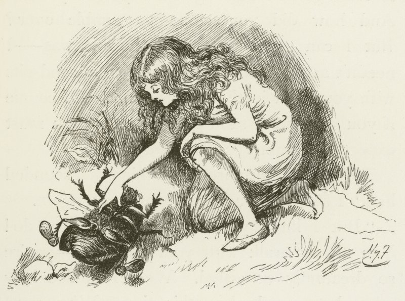 Ilustracja do Sylvie i Bruno autorstwa Lewisa Carrolla autorstwa Harry Furniss