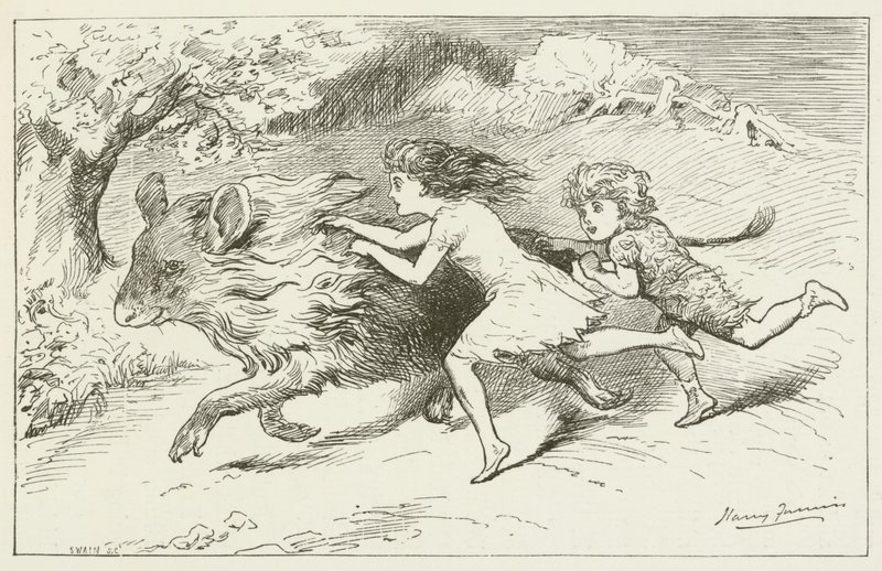 Ilustracja do Sylvie i Bruno autorstwa Lewisa Carrolla autorstwa Harry Furniss