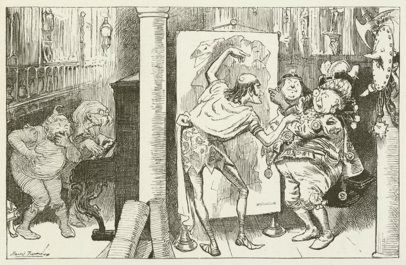 Ilustracja do Sylvie i Bruno autorstwa Lewisa Carrolla autorstwa Harry Furniss
