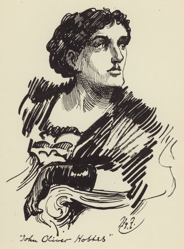 John Oliver Hobbes autorstwa Harry Furniss
