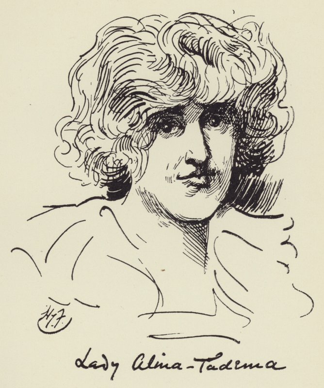 Lady Alma Tadema autorstwa Harry Furniss