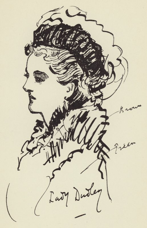 Lady Dudley autorstwa Harry Furniss