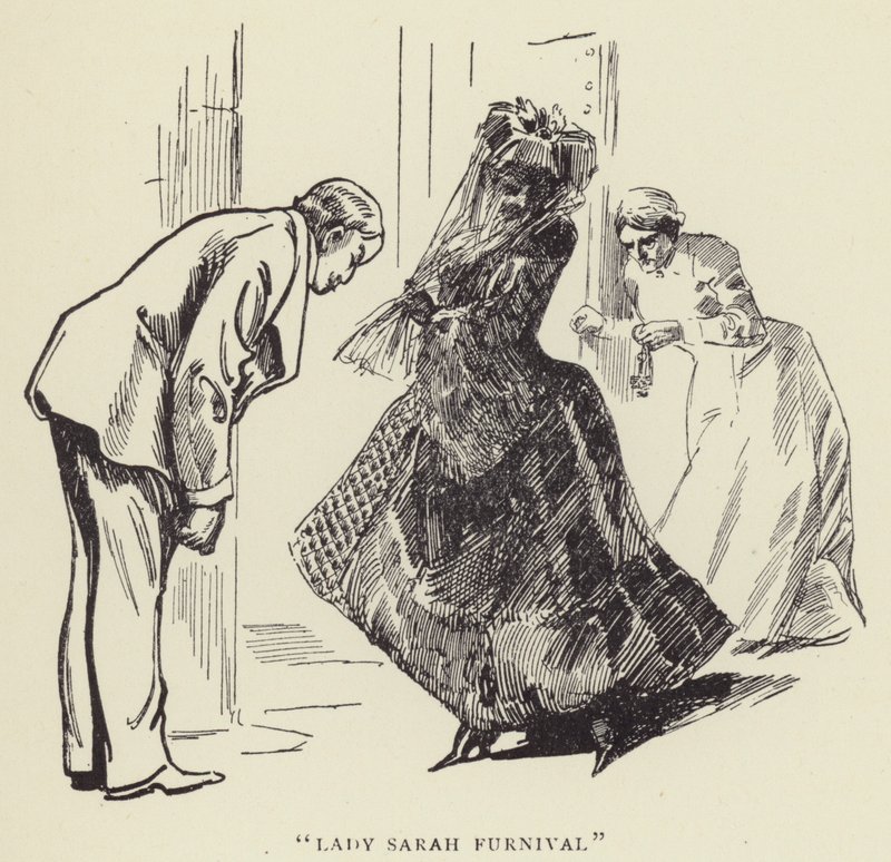 Lady Sarah Furnival autorstwa Harry Furniss