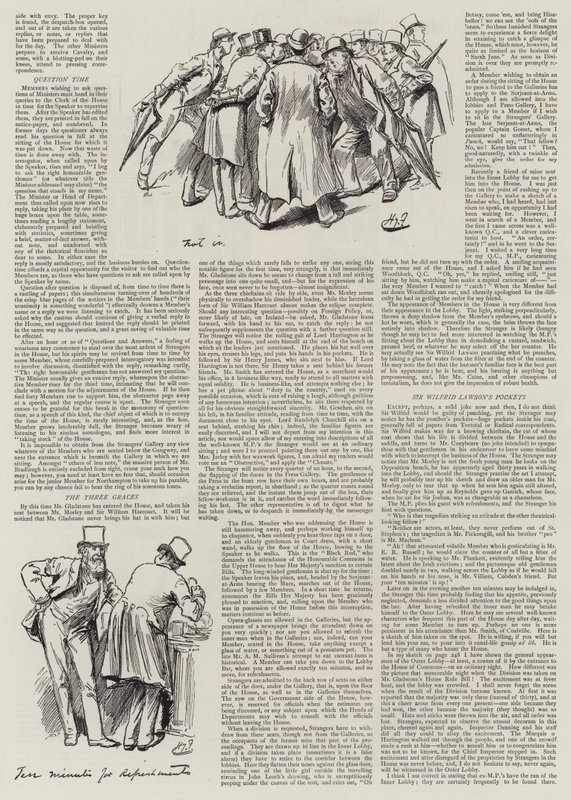 Życie w Parlamencie, Obcy w Izbie autorstwa Harry Furniss