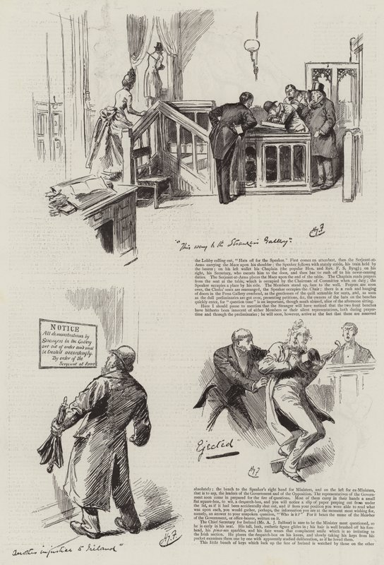 Życie w parlamencie, obcy w domu autorstwa Harry Furniss