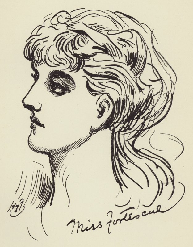 panna Fortescue autorstwa Harry Furniss