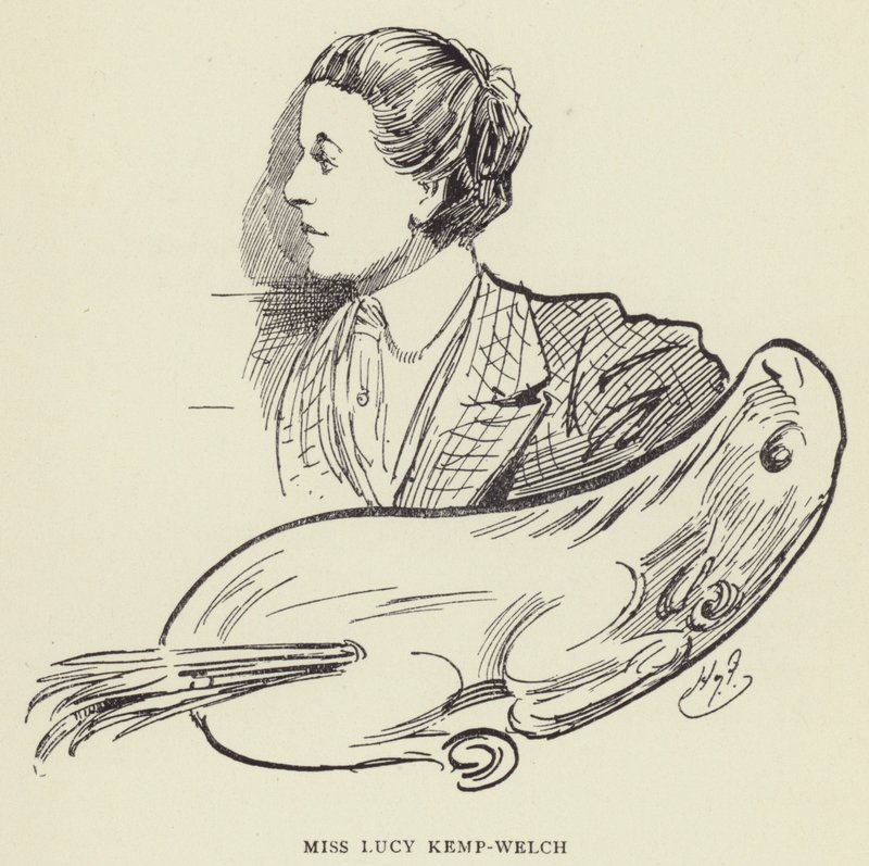 panna Lucy Kemp-Welch autorstwa Harry Furniss