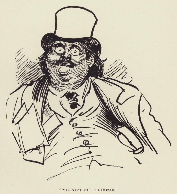 Thompson o księżycowej twarzy autorstwa Harry Furniss