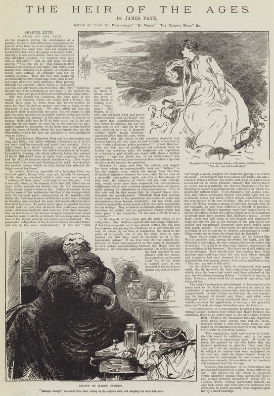 Dziedzic wieków — James Payn autorstwa Harry Furniss
