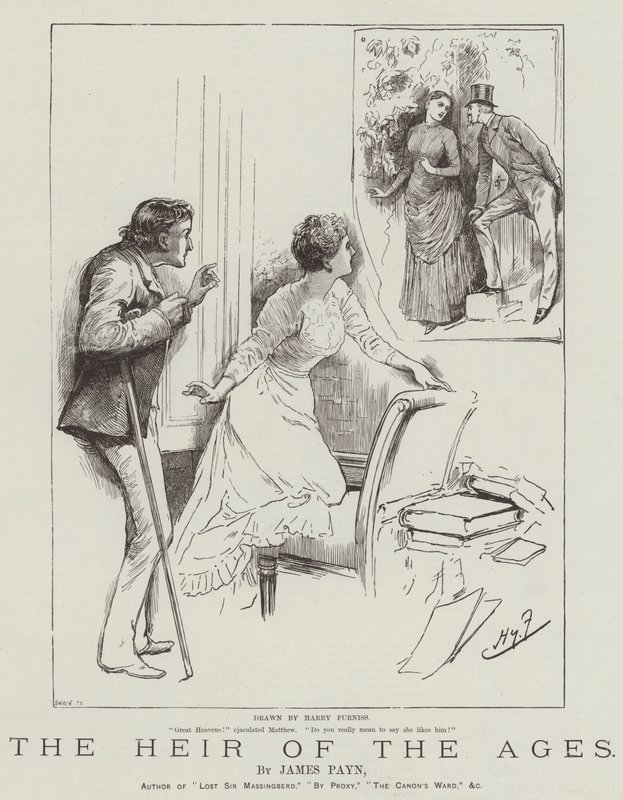 Dziedzic wieków — James Payn autorstwa Harry Furniss