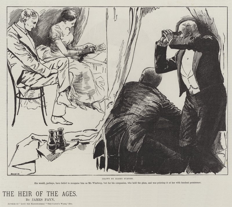 Dziedzic wieków — James Payn autorstwa Harry Furniss