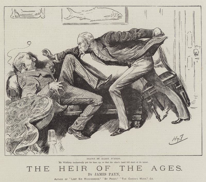 Dziedzic wieków — James Payn autorstwa Harry Furniss