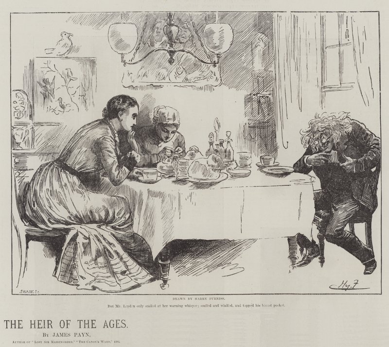 Dziedzic wieków — James Payn autorstwa Harry Furniss