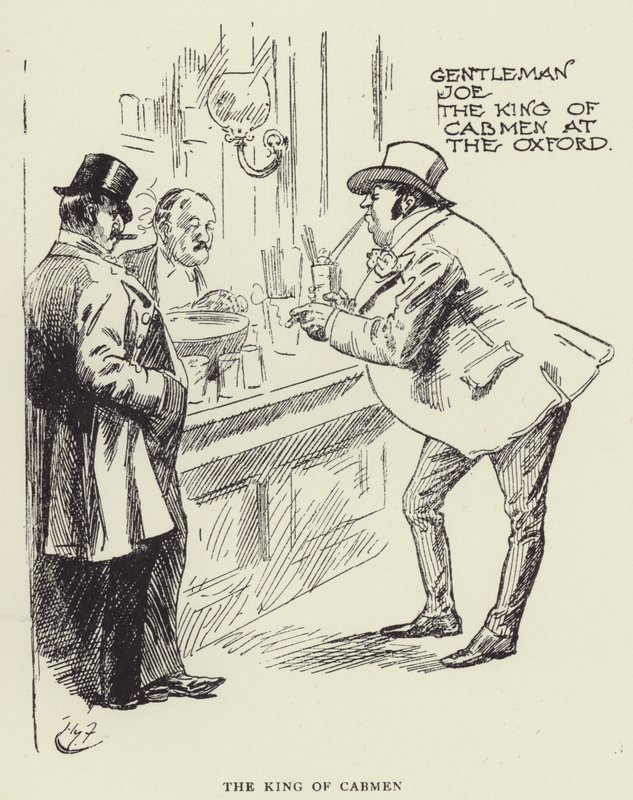Król Cabmen autorstwa Harry Furniss