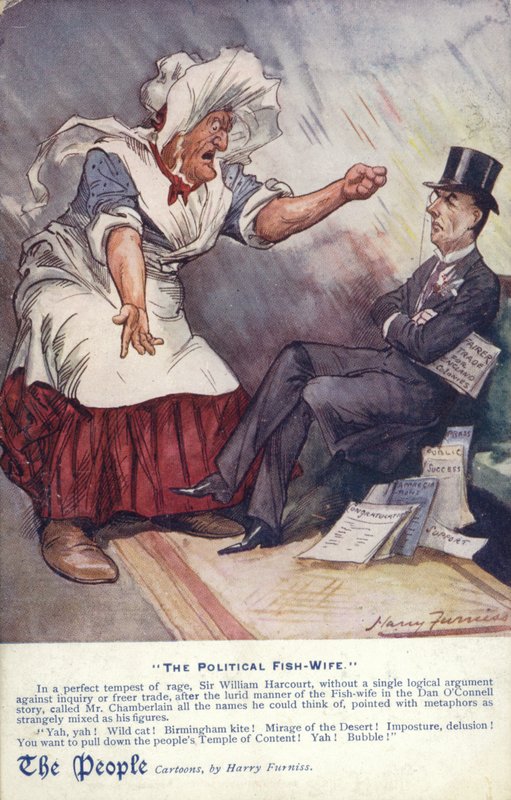Polityczna Ryba Żona autorstwa Harry Furniss