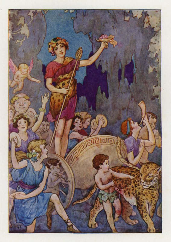 Bachus (litografia kolorowa) autorstwa Harry George Theaker