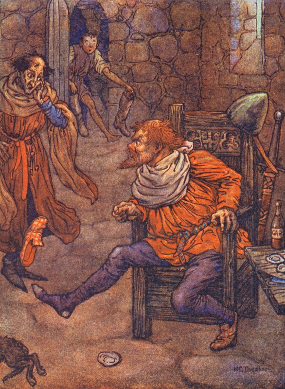 Grey Dolphin, A Legend Of Sheppey (kolorowa litografia) autorstwa Harry George Theaker