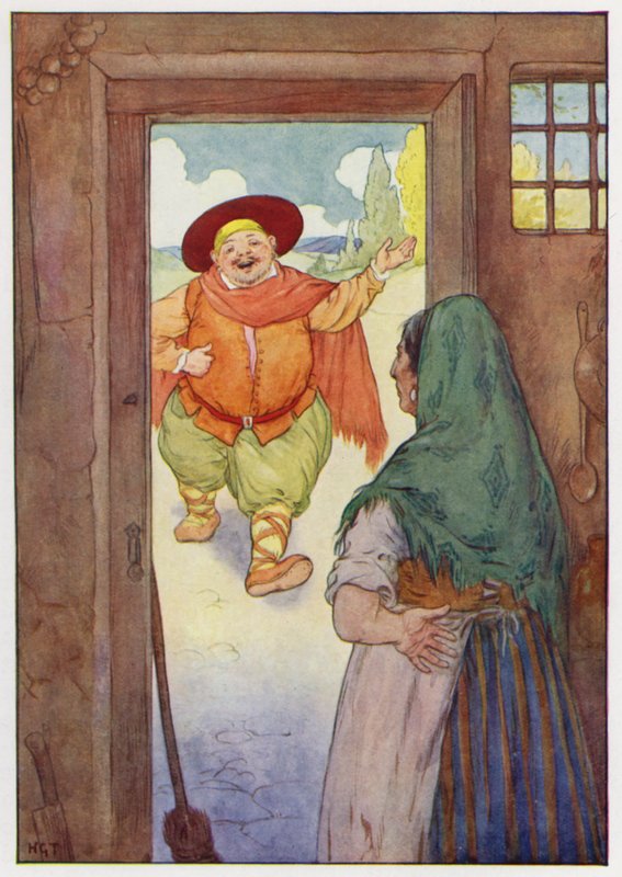 Ilustracja dla Don Kichota (kolorowa litografia) autorstwa Harry George Theaker