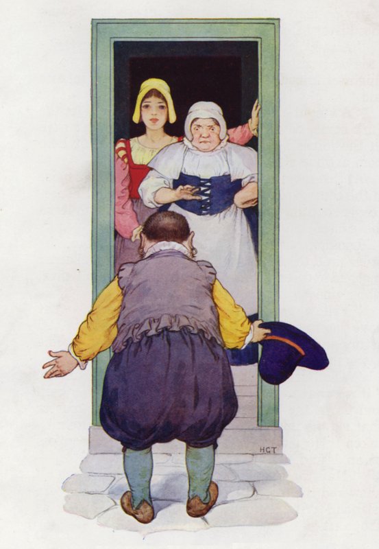 Ilustracja dla Don Kichota (kolorowa litografia) autorstwa Harry George Theaker