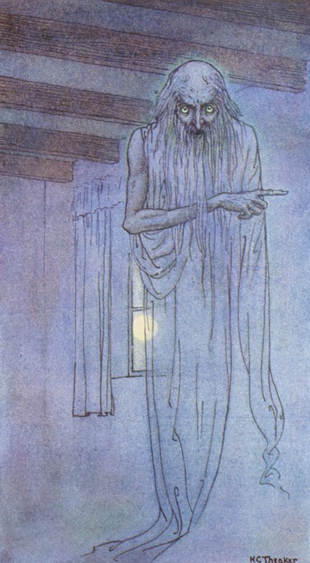 Duch (kolorowa litografia) autorstwa Harry George Theaker