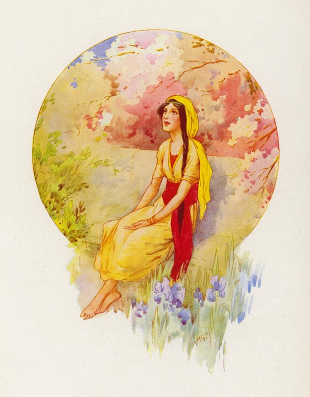 Córka Jaira (litografia kolorowa) autorstwa Harry George Theaker